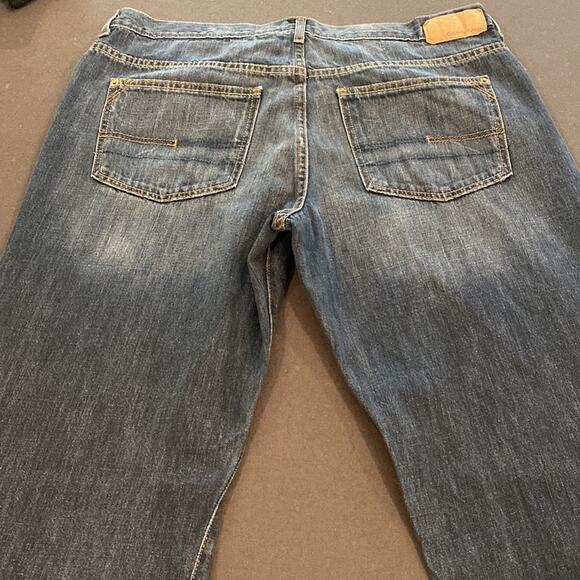 Calvin Klein Men’s RELAXED STRAIGHT Denim Distressed Jeans 38x30 - Picture 7 of 12